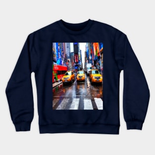 Times Square Taxis Crewneck Sweatshirt